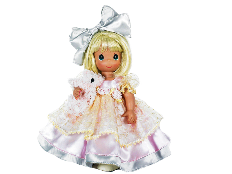 Кукла Precious Moments "В кружевах с питомцем", 40 см