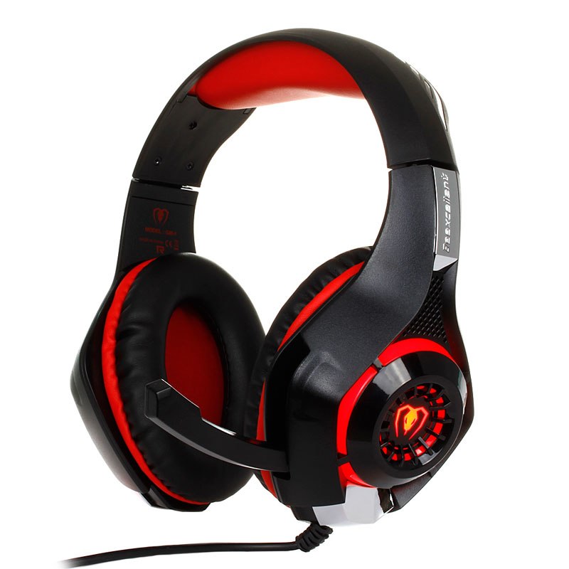 "GM-1 Game LED shinning Headphone black red colour"