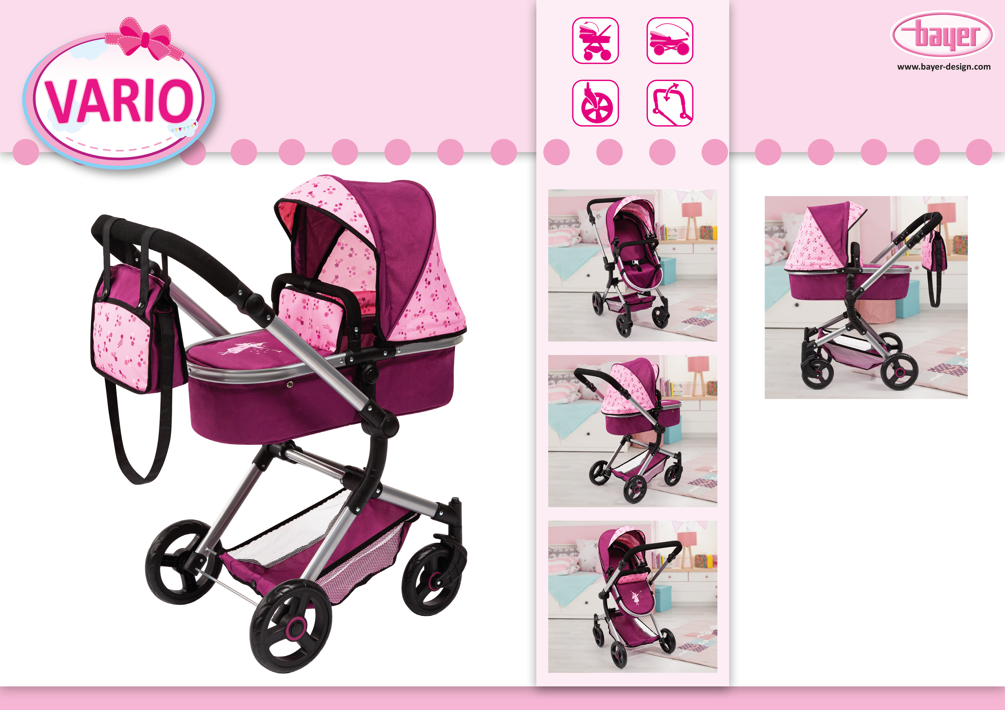 Коляска премиального класса Combi Dolls Pram Neo Vario