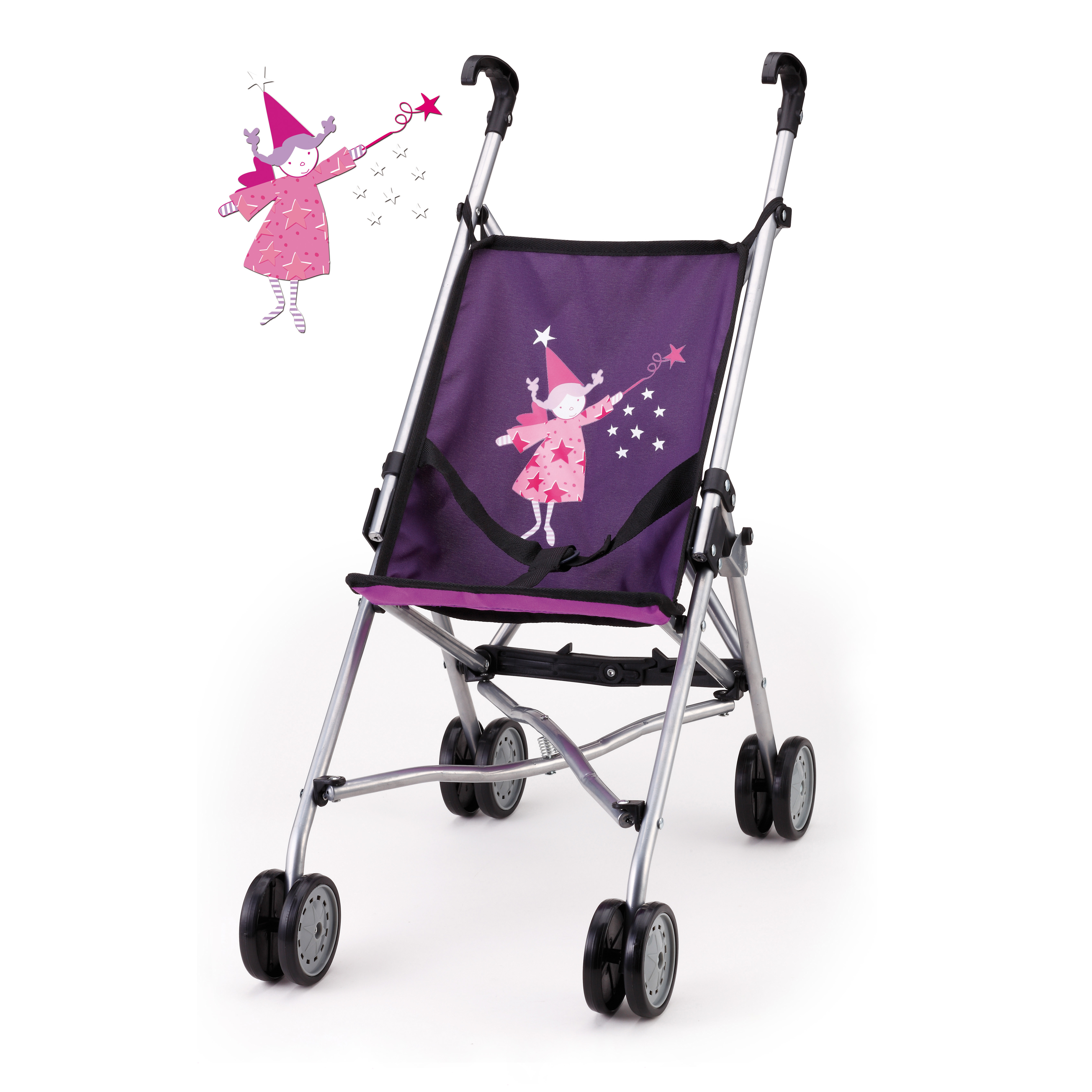 Коляска Dolls Buggy с Феей фиолетовая