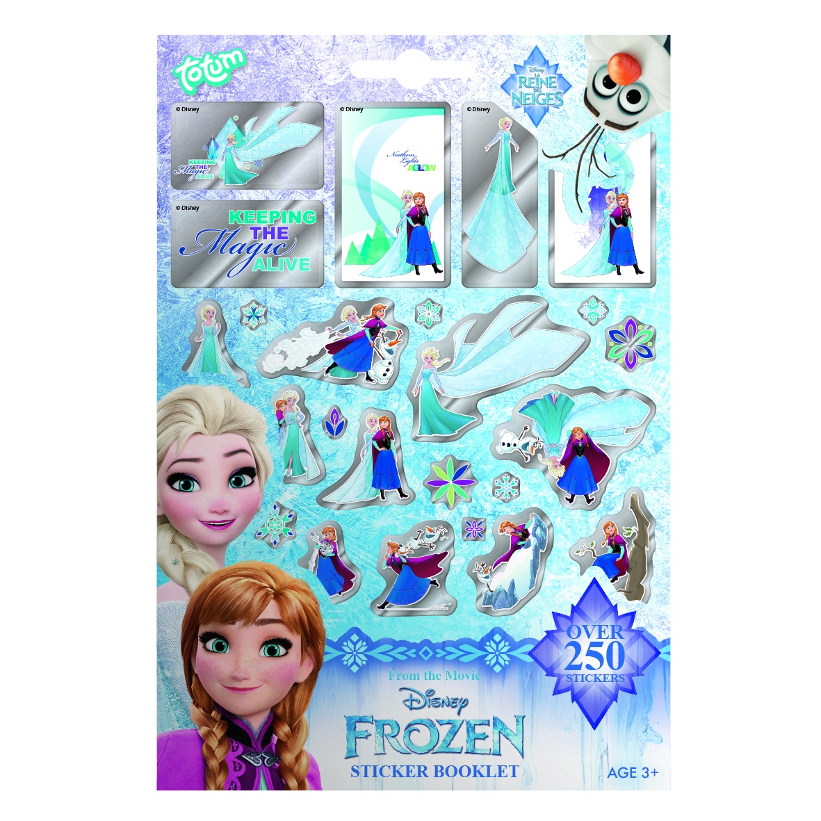 Набор для творчества STICKER BOOK 4 SHEETS FROZEN
