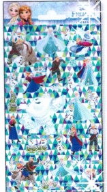 Наклейки 200*102 мм FROZEN блестящие